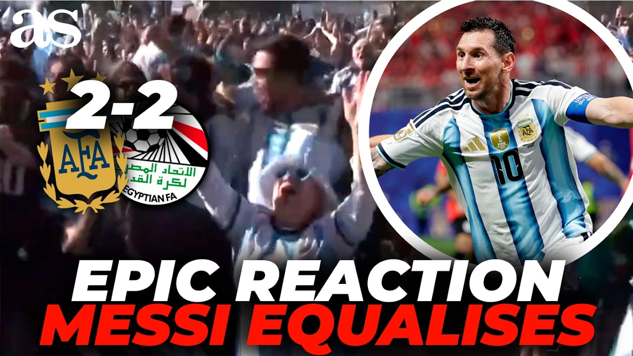 FANS REACTION AS MESSI EQUALISES: BUENOS AIRES GOES WILD | ARGENTINA 2 - EGYPT 2 | WORLD CUP 2026