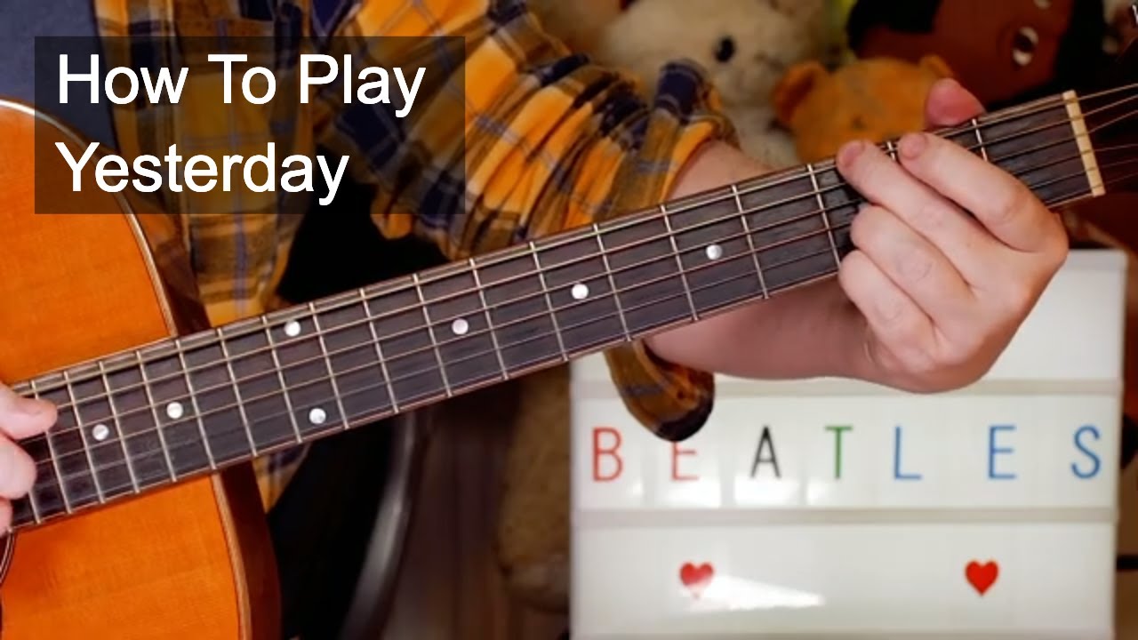 'Yesterday' The Beatles Acoustic Guitar Lesson
