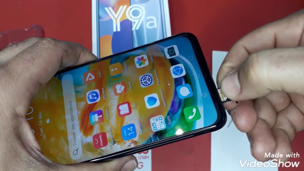 How to put a Dual Sim card in Huawei Y9a