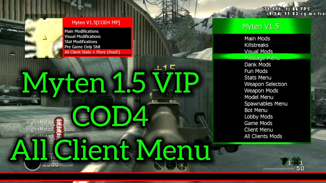 COD4 | TU4 | Myten 1.5 VIP | Multiplayer | XEX Mod Menu | (RGH/JTAG) [+Download]