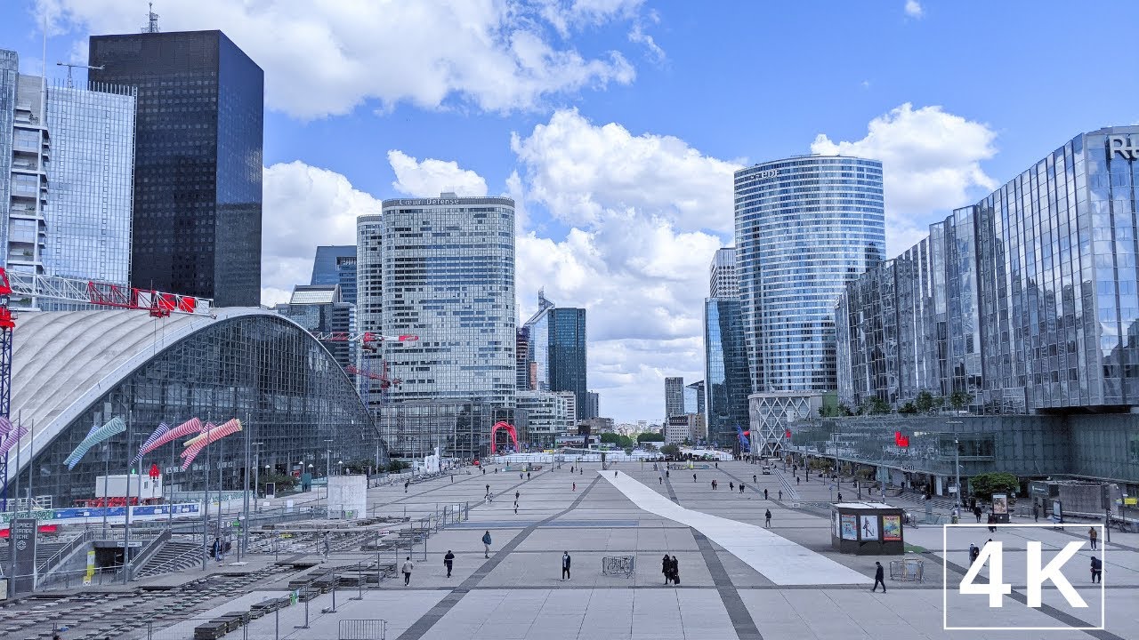 Binaural Sounds ' City Sounds ' Ambience - PARIS -  La Défense, Business district