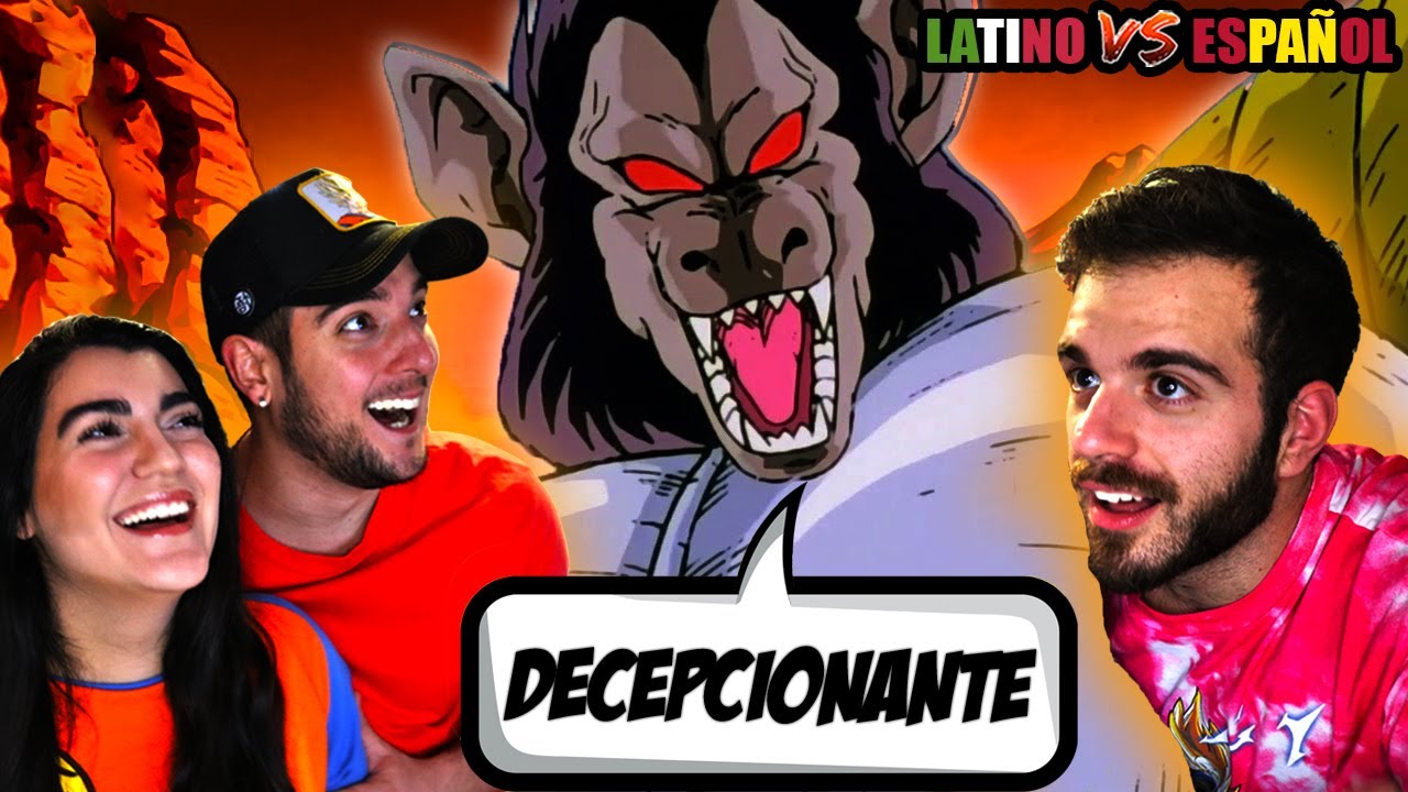 ESPAÑOLES REACCIONAN A DRAGON BALL LATINO VS ESPAÑOL |😱YAJIROBE LE CORTA LA COLA A VEGETA😱🔥DBZ🔥