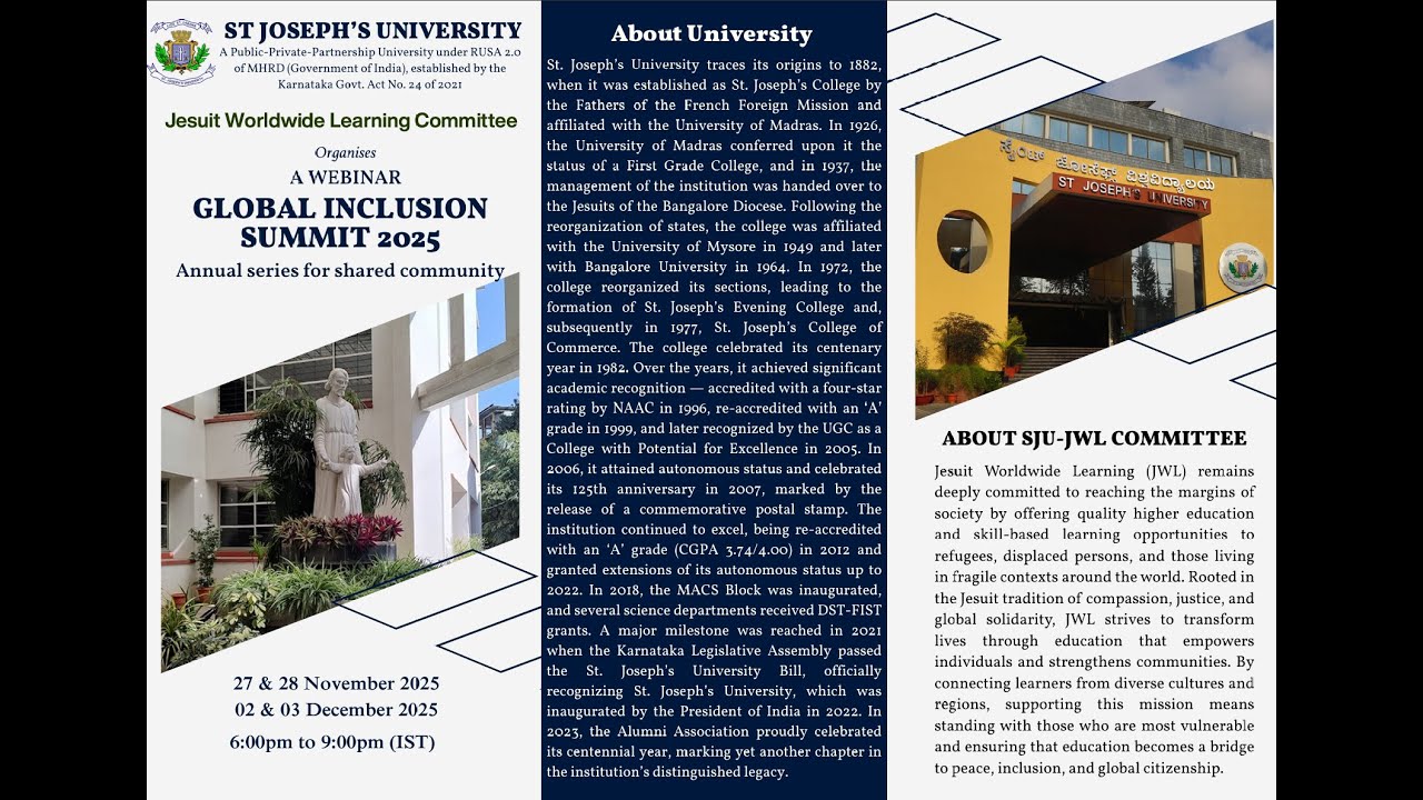 Jesuit Worldwide Learning Committee | GLOBAL INCLUSION SUMMIT 2025
