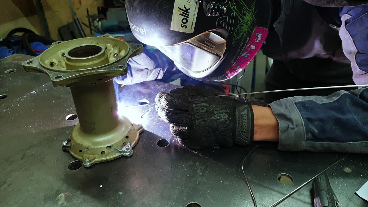 Zvaranie hlinika 6060 - oprava odliatku
(Aluminium casting repair)