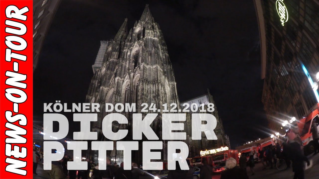 Kölner Dom Weihnachten 2018! Es läutet der DICKE PITTER (Super TON! Fischauge Objektiv)