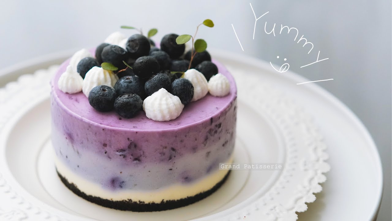 藍莓芝士蛋糕 | Blueberry cheesecake