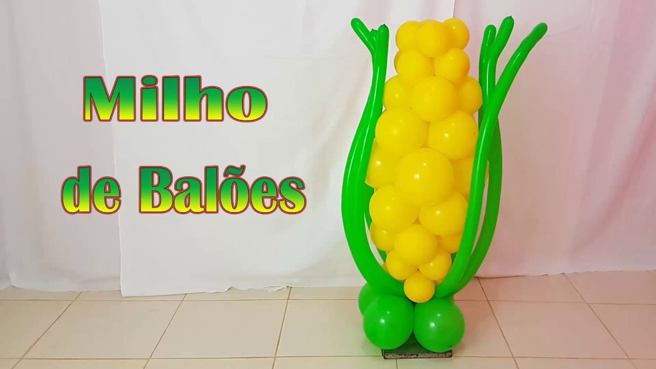 MILHO DE BALÕES-FESTA JUNINA-ESCULTURA COM BALOES