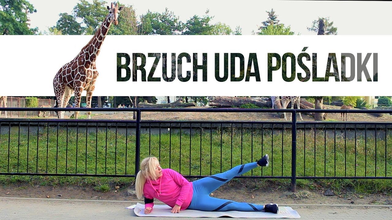 Trening BRZUCH + UDA + POŚLADKI ... z żyrafami! | Codziennie Fit