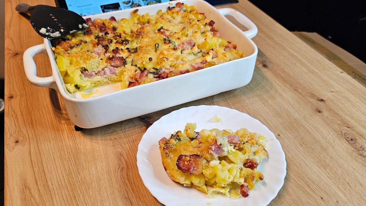 Niesamowite połączenie Zapiekanka z ziemniakami i makaronem z Thermomix #paulitawita 