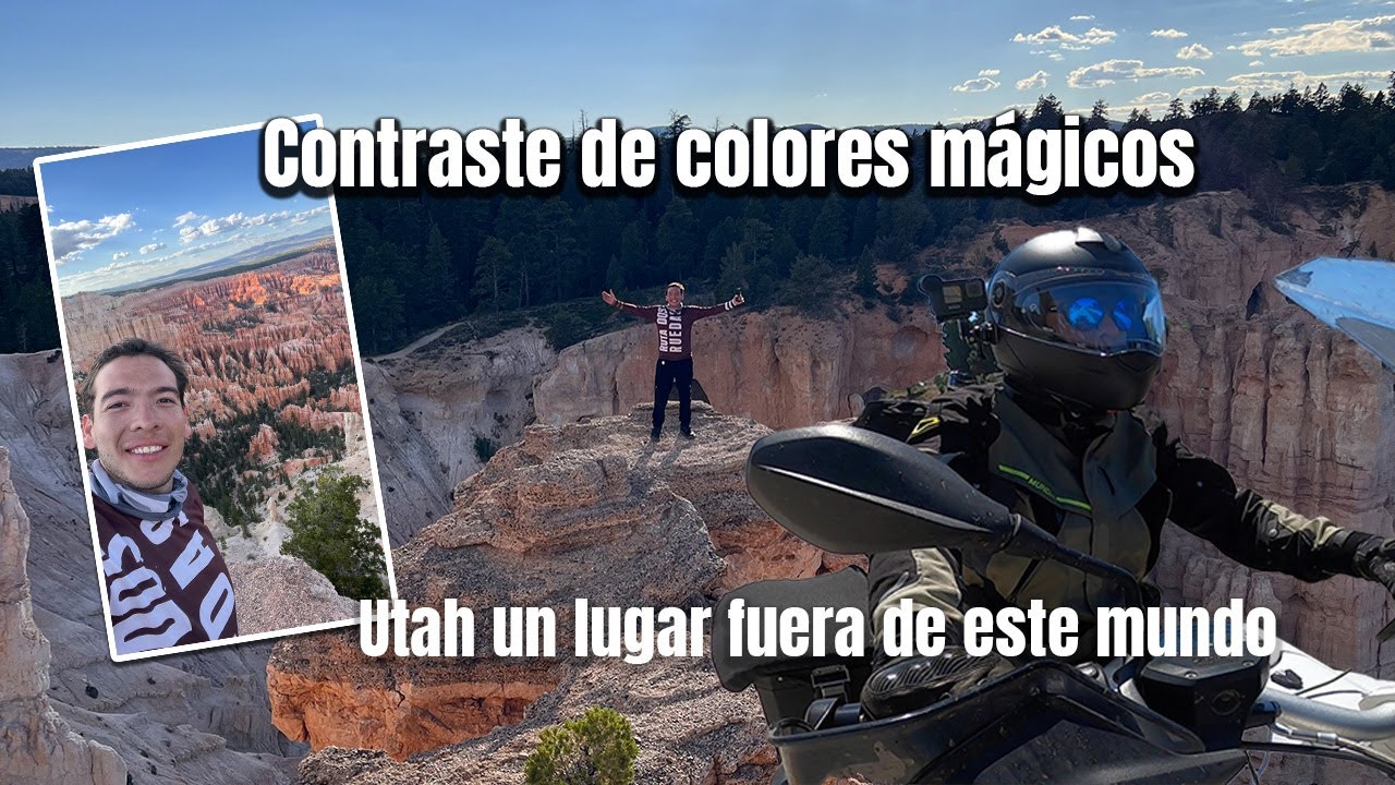 Los mejores PAISAJES del mundo 🌎 UTAH 🇺🇸 Viaje de 🇨🇦  a México 🇲🇽 en moto 🏍️