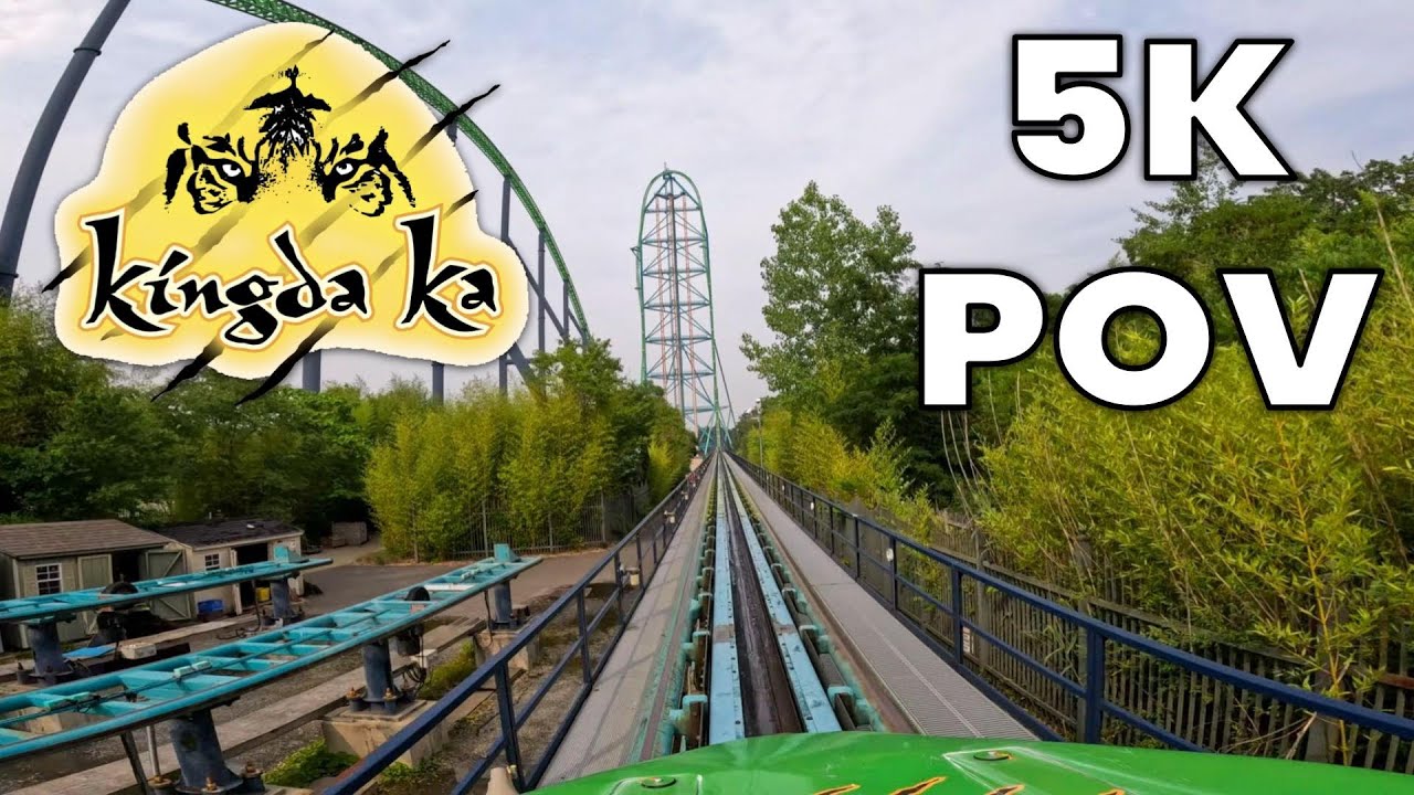 Kingda Ka Front Row POV [5K] | Six Flags Great Adventure 2023