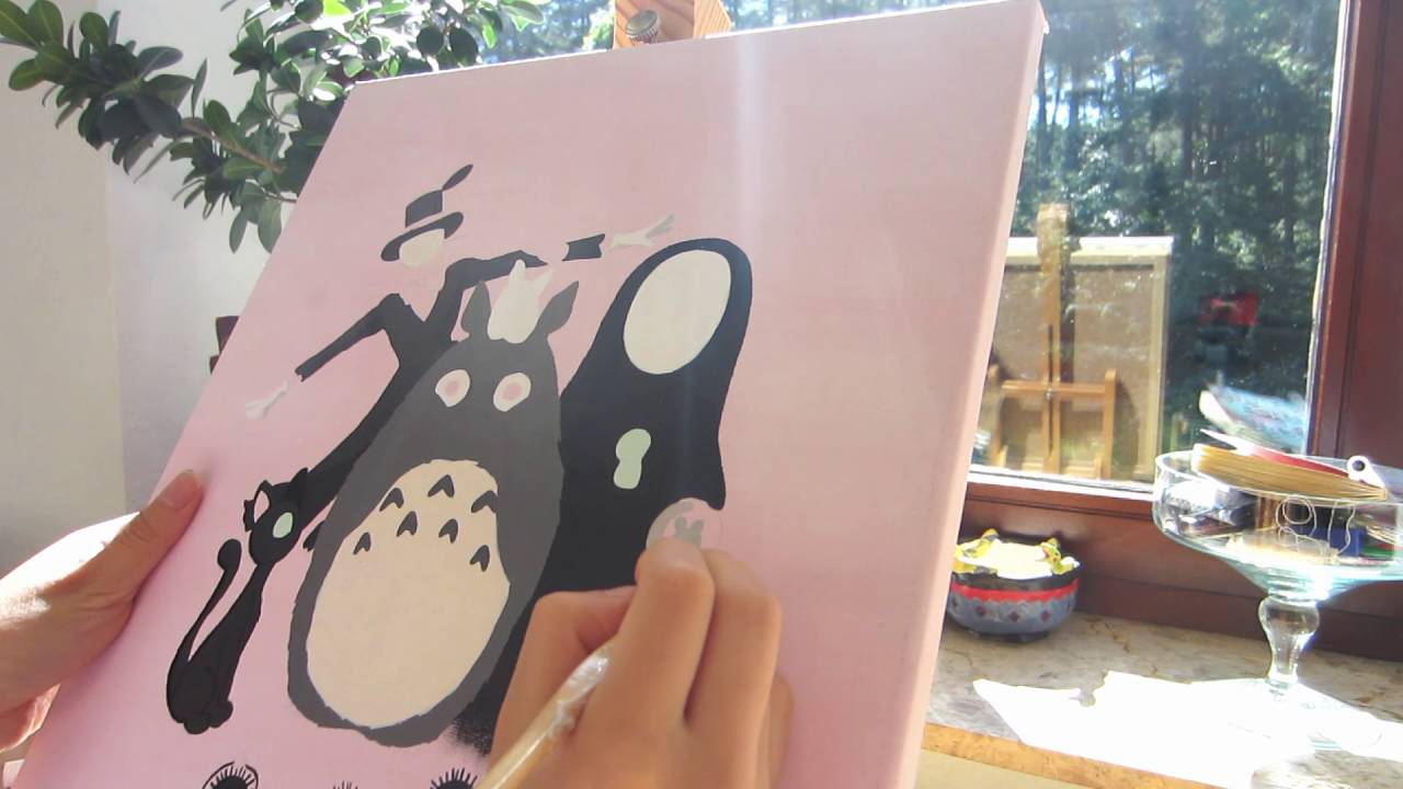 Studio Ghibli Acrylic Speed Painting