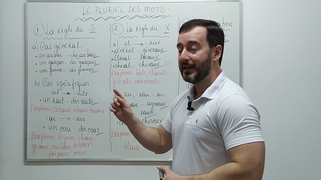O plural das palavras em francês. (A1)