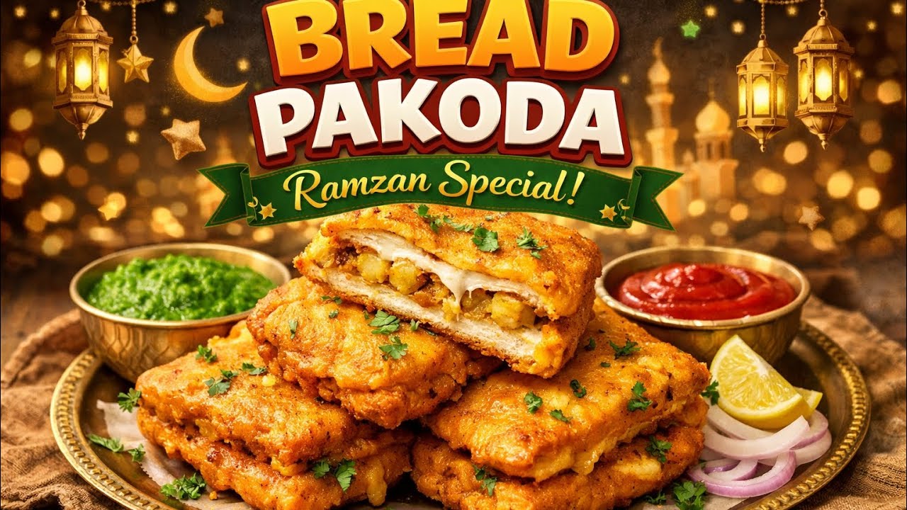 Bread pakoda recipe Ramzan special✨️👌🏻😋 #easyrecipe #my channel #cooking #bread pakoda #tasty