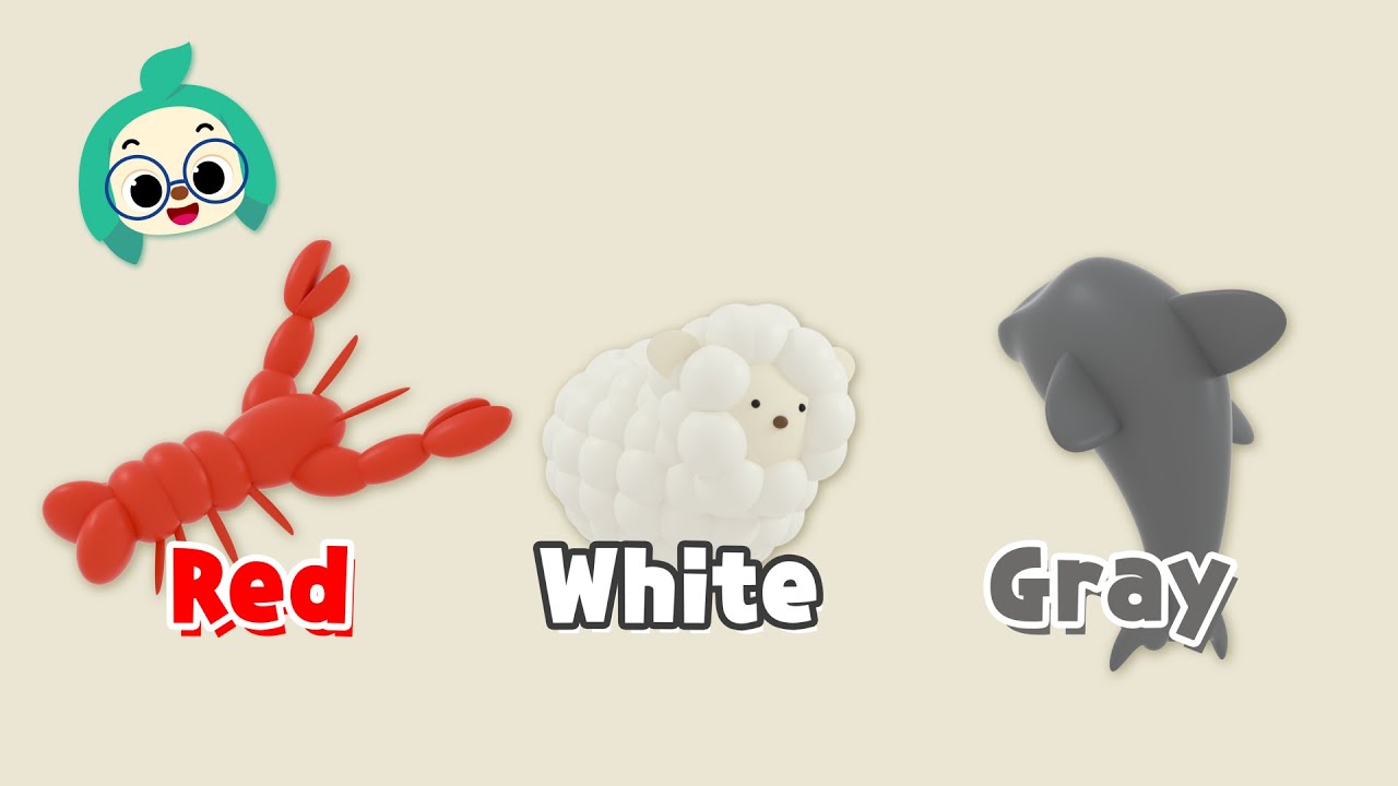 Learn Colors with Hogi and Bouncy Ball: Lobster, Sheep, Dolphin | Pinkfong Colors for kids
