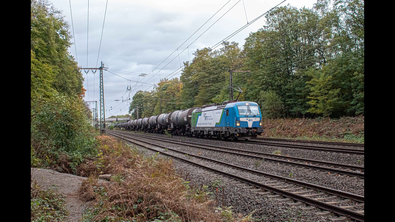 Bahnverkehr in Duisburg Lotharstraße 24.10.2022 Part 2 (HSL, FSI BR 293, RTI Vectron)