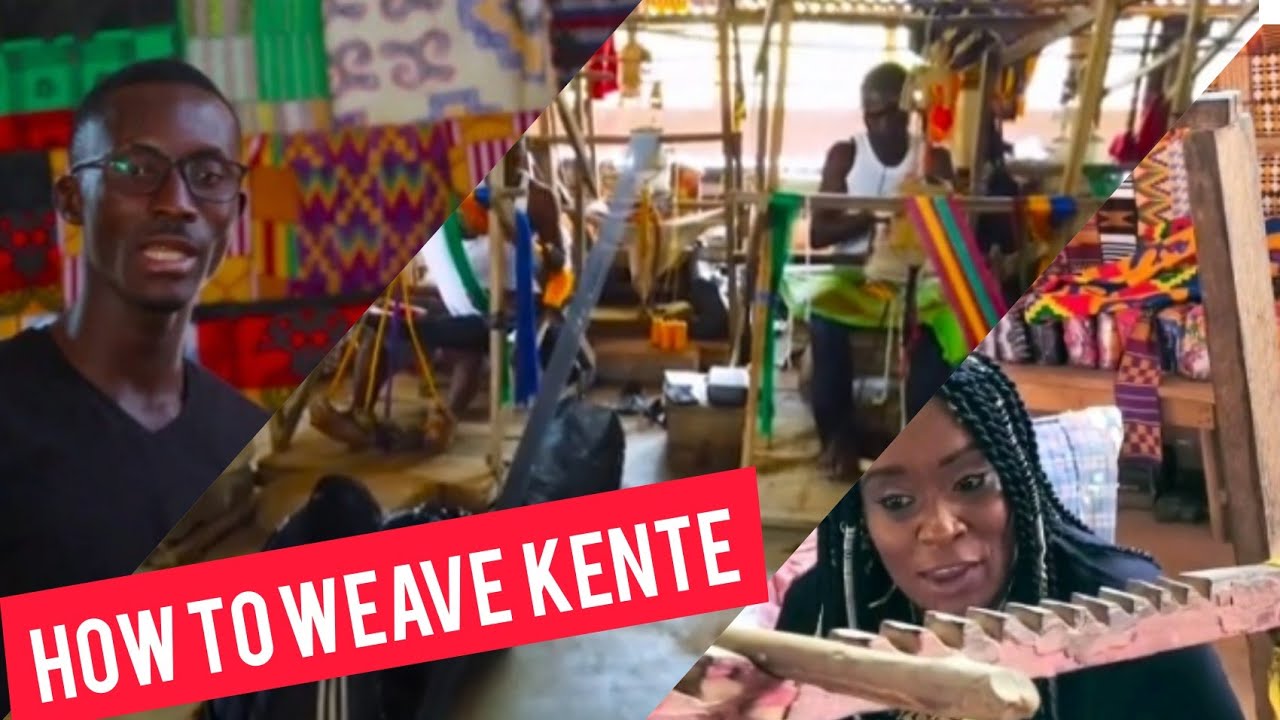 THINGS TO DO IN GHANA | HOW TO CREATE KENTE FABRIC @ #BONWIRE #VILLAGE #KUMASI #GHANA