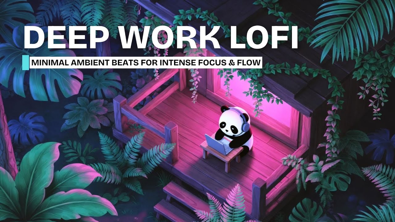 Deep work lofi 🧠 minimal ambient beats for intense focus & flow