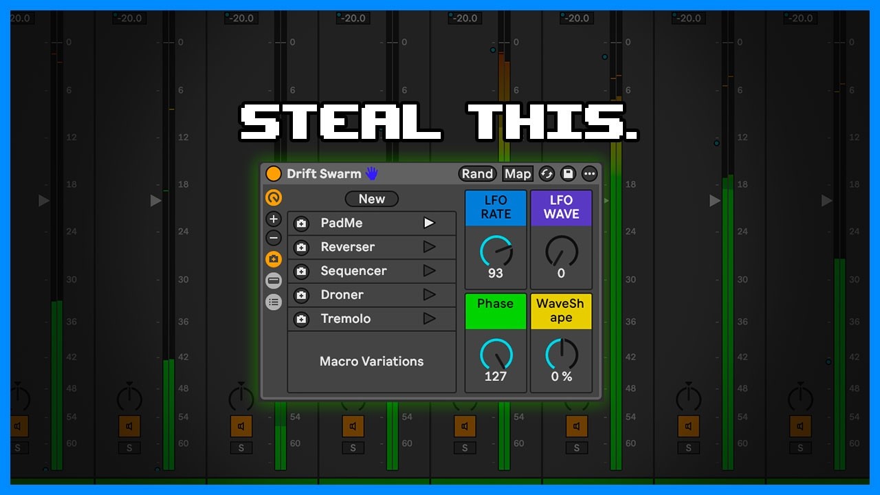 Новая стойка инструментов Ableton — «Drift Swarm»