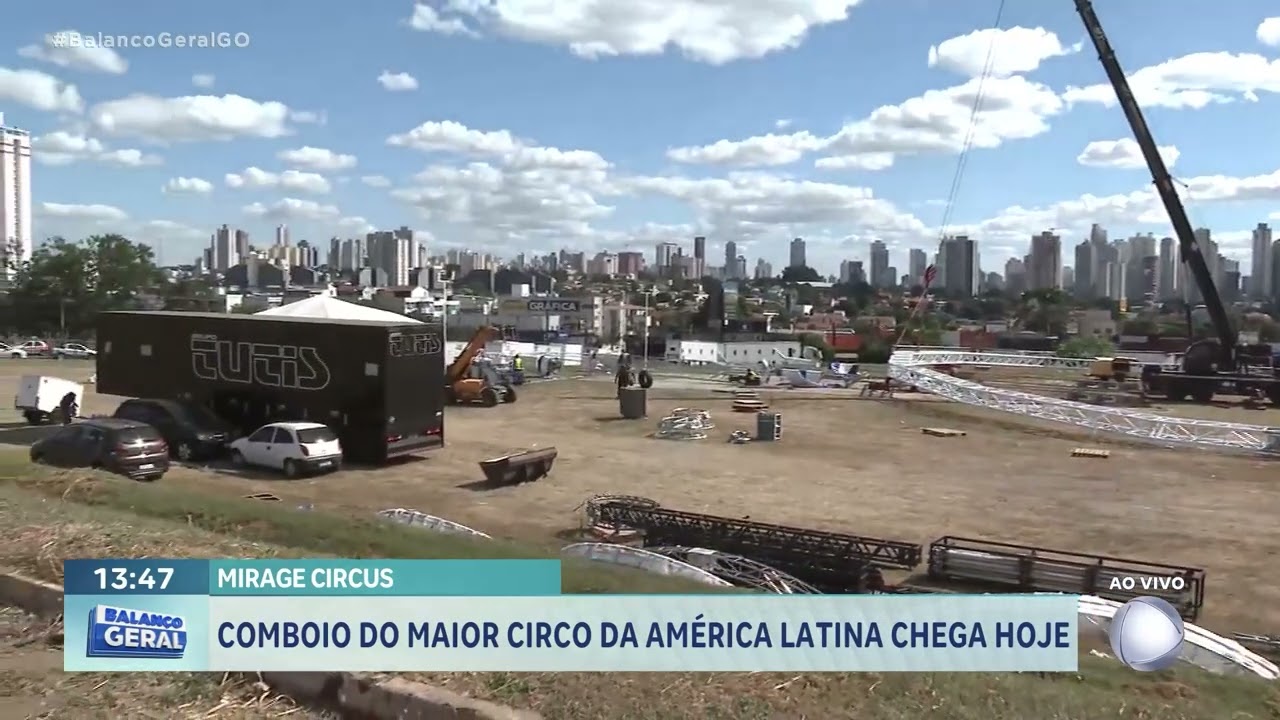 MIRAGE CIRCUS: COMBOIO DO MAIOR CIRCO DA AMÉRICA LATINA CHEGA HOJE EM GOIÂNIA