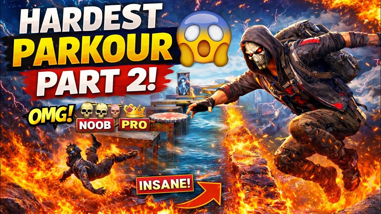 Free Fire Ka Sabse Hardest Parkour 😱 |  Impossible Parkour | Part-2