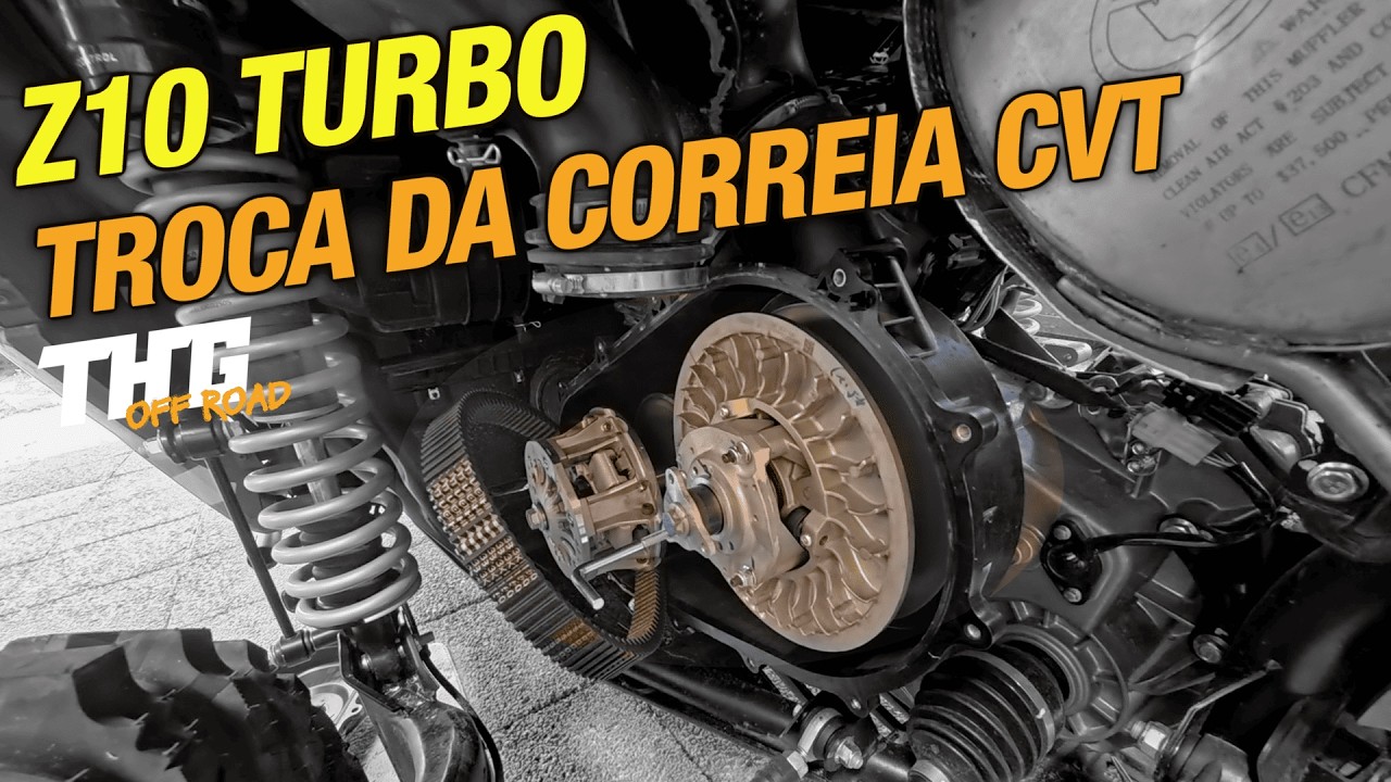 COMO DESMONTAR A CAIXA E TROCAR A CORREIA CVT DO Z10 TURBO - GUIA COMPLETO!