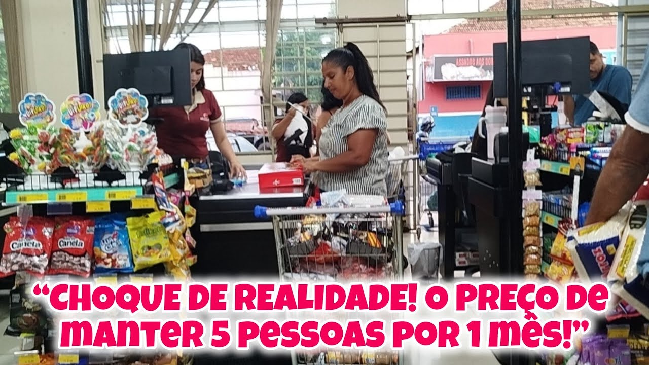 🛒COMPRAS DO MÊS GIGANTE PARA (Mãe Solo e 4 filhos) QUANTO GASTO PRA MANTER CASA E FILHOS POR 30 DIAS