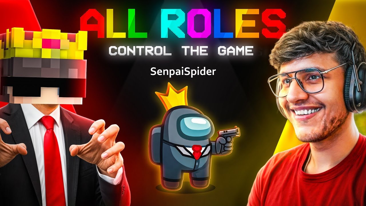 I Got ALL ROLES in Among us! Most Chaotic 400 IQ @liveinsaan