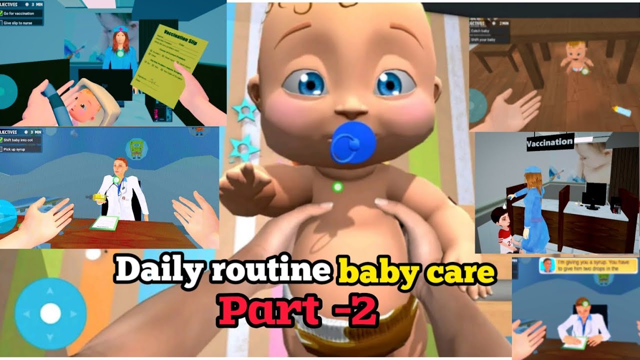Daily routines baby care 🍼 | mother life simulator| part -2| 