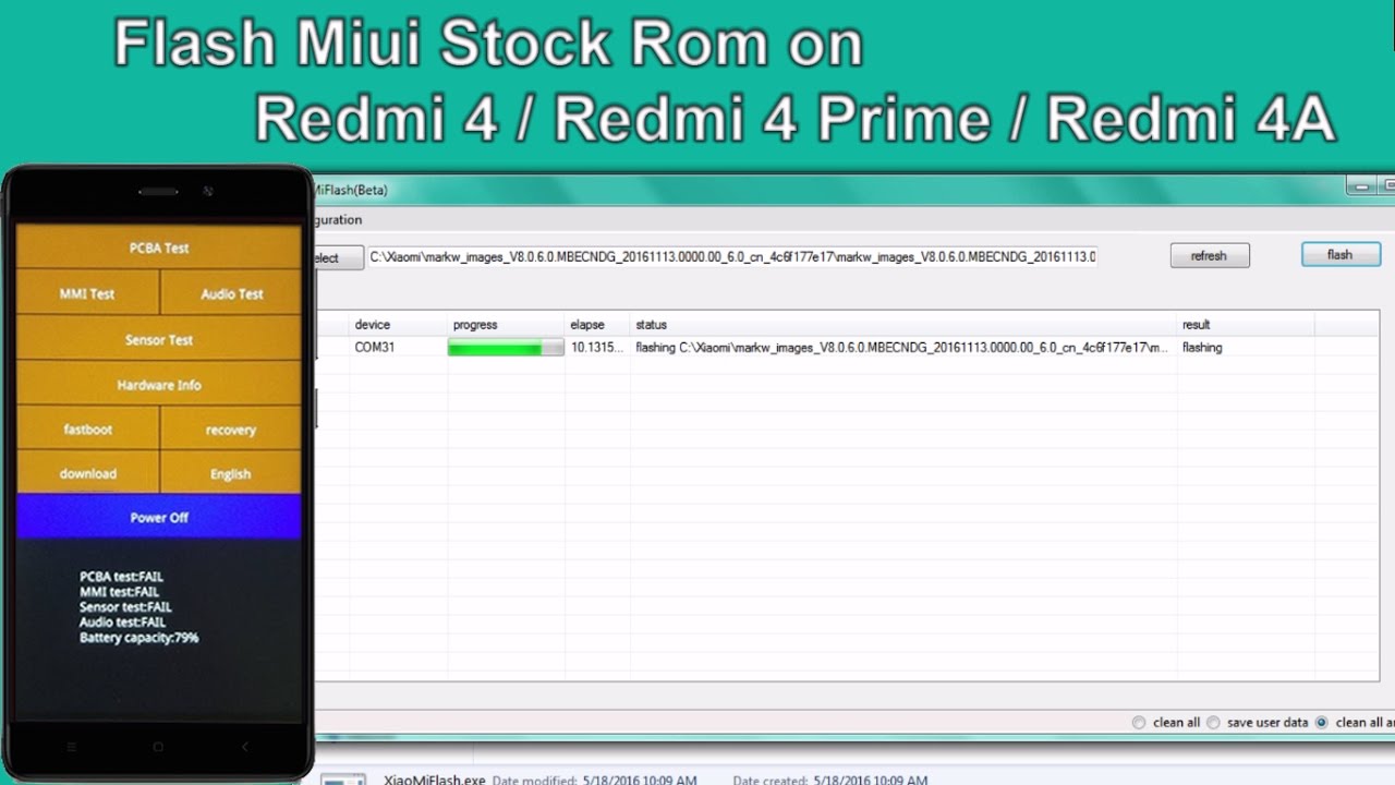 Flash/Unbrick Redmi 4/Prime/4A | Flash Fastboot Miui Rom Redmi4