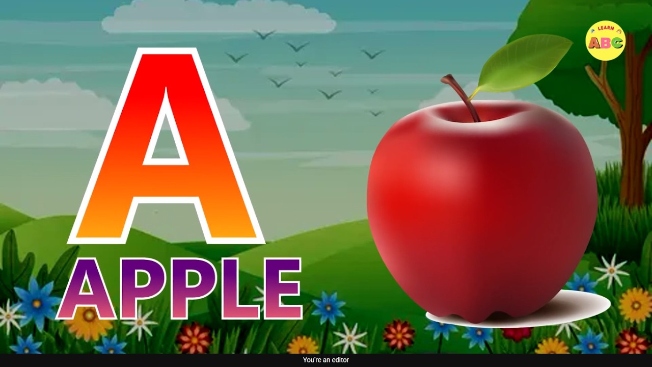 A for Apple 🍎 ABCD Song & Phonics for Kids | Learn the Alphabet 88