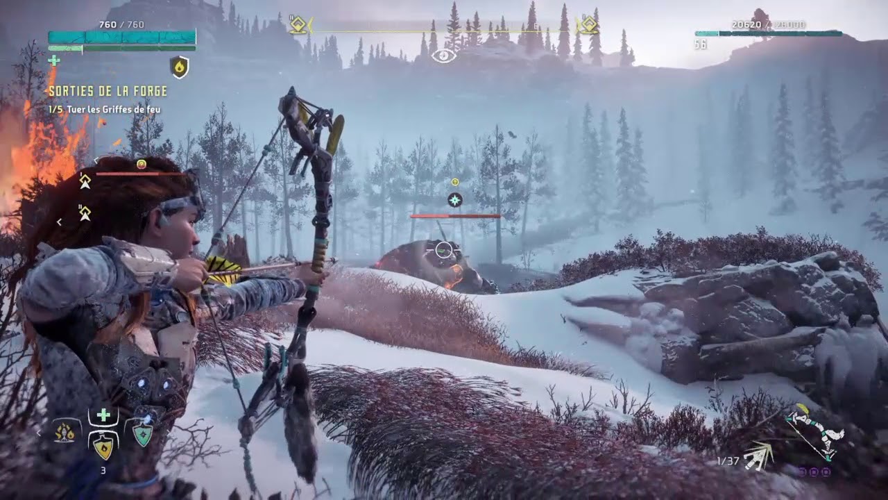 Horizon Zero Dawn ( griffe de feu dæmoniaque )
