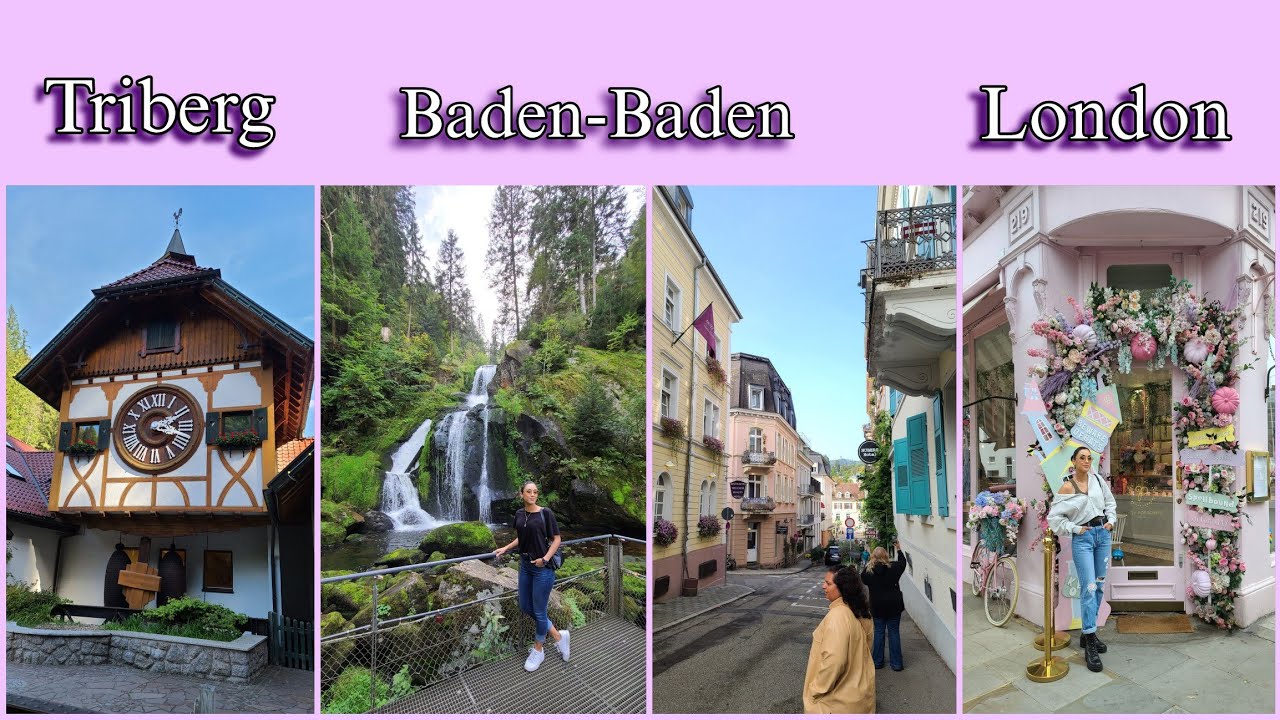 Last Europe travel vlog! Triberg, Baden-Baden and London! 🇩🇪 🇬🇧