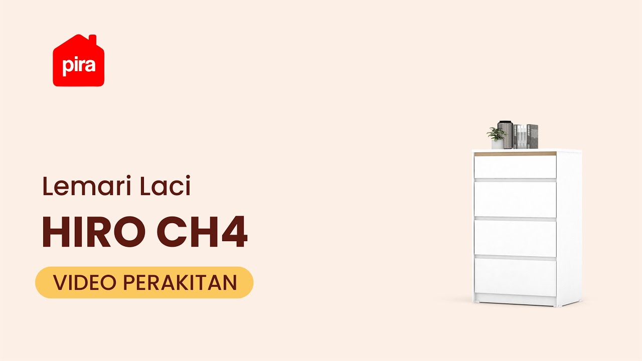 Tutorial Perakitan PIRA METROPOLIS OX - HIRO CH4 Lemari Laci 4 Susun