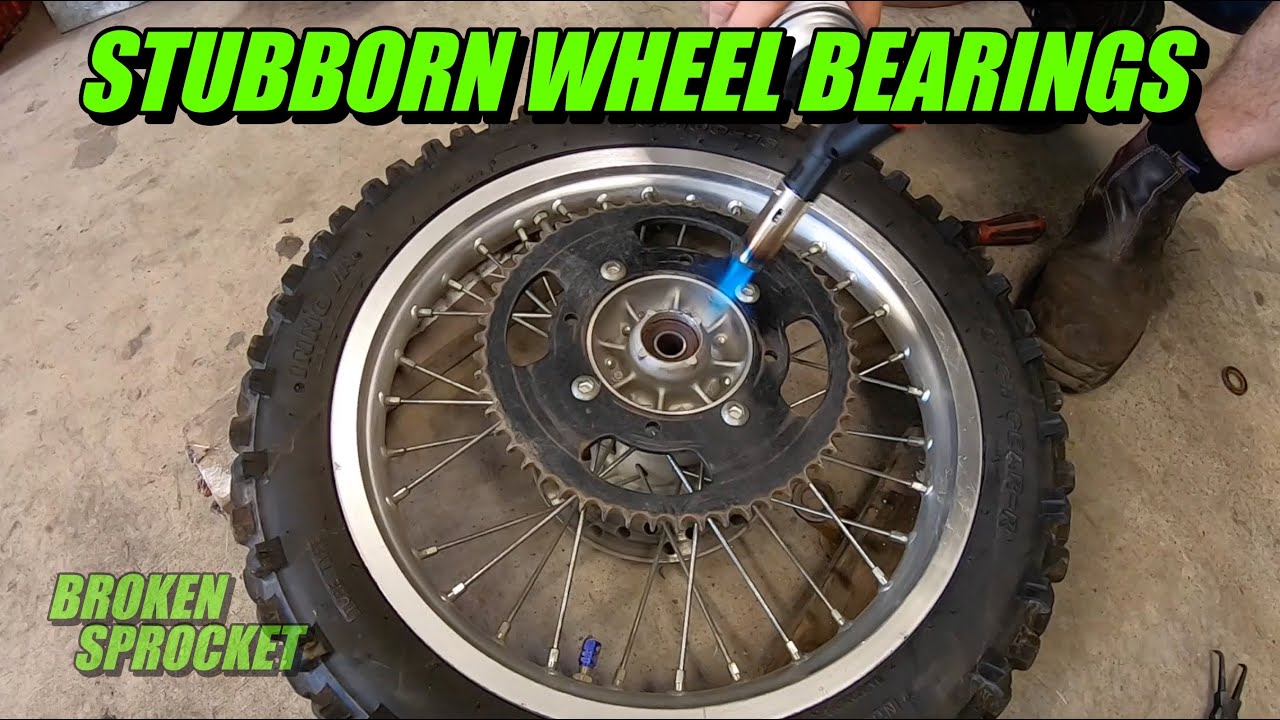 How to replace stubborn wheel bearings on motorcycles