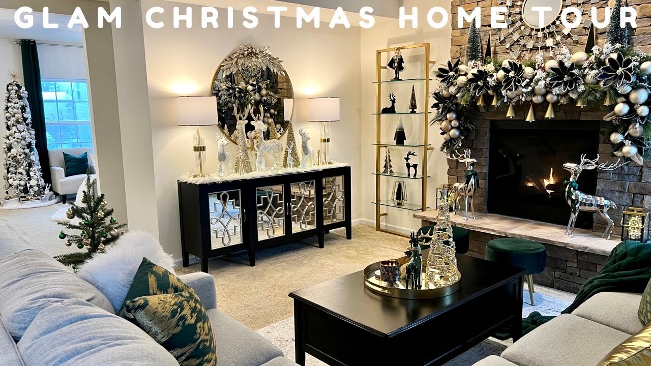 НОВЫЙ* ГЛАМУРНЫЙ РОЖДЕСТВЕНСКИЙ ДОМАШНИЙ ТУР 2022 | ШЕСТЬ ТЕМ РОЖДЕСТВЕНСКИХ ЁЛОК #decoratewithme