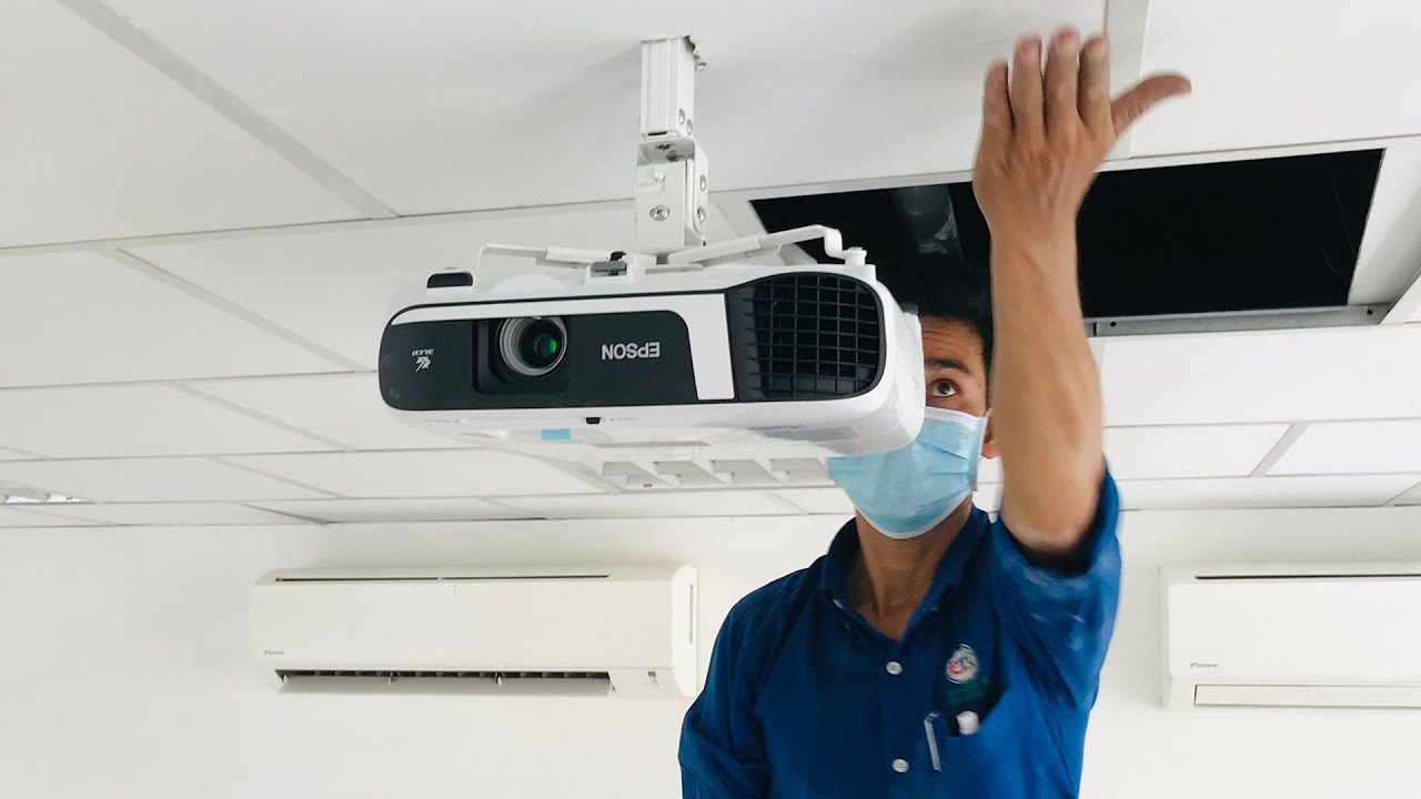 how to Installation LCD Projector EPSON EB-FH52