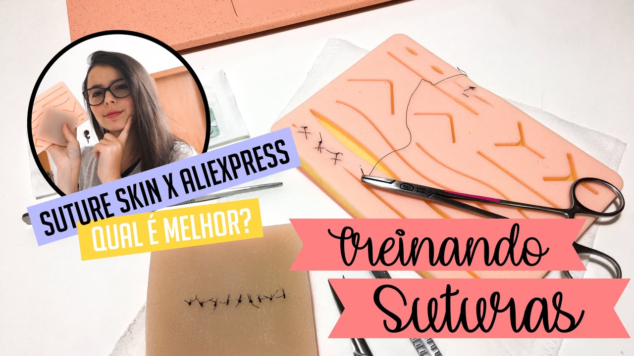 TREINANDO SUTURAS E COMPARANDO PELES - SutureSkin e Aliexpress | Veterinanda