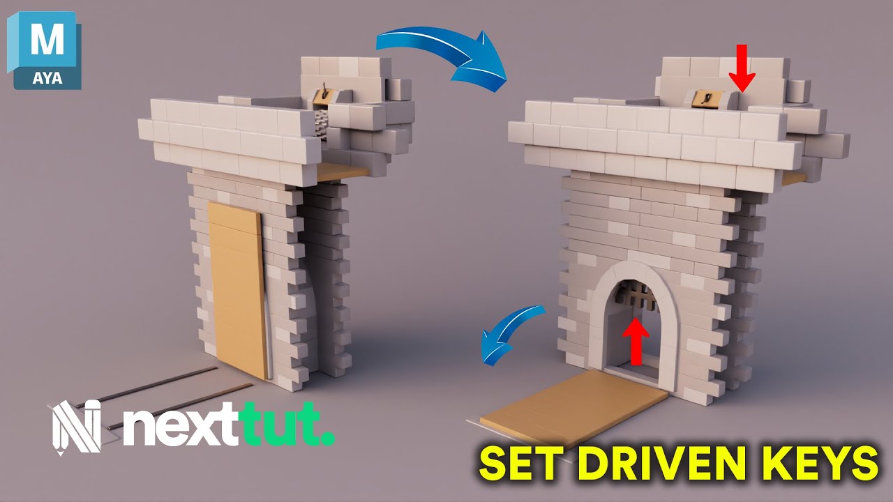 Maya Set Driven Keys Tutorial!