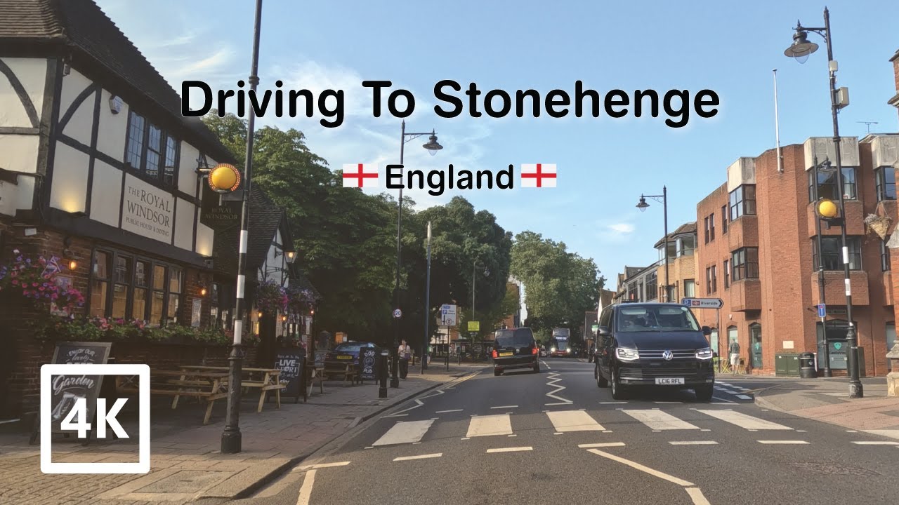 Scenic Drive | Relaxing Driving From Windsor Castle to Stonehenge Through London's Serene Outskirts.