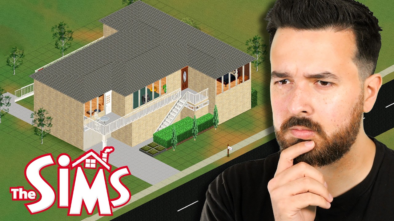 Building the same house in Sims 1, 2, 3 and Sims 4