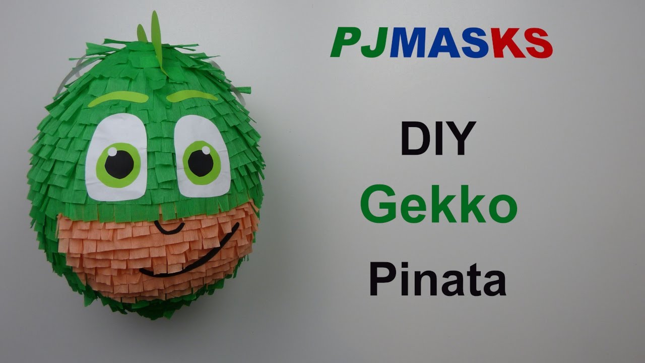 PJ Masks Gekko Pinata. DIY Pinata