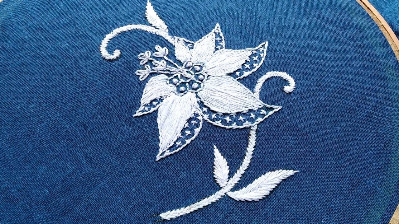 Single Cute Hand Embroidery Flower designs:Amazing Embroidery Designs:Free Designs Everyday 2020