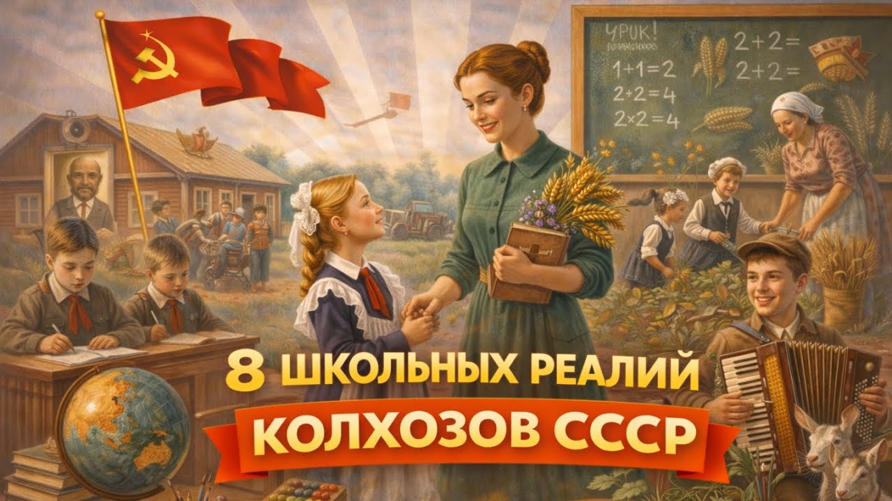 8 ШКОЛЬНЫХ РЕАЛИЙ В КОЛХОЗЕ. Вы не поверите, как учились в СССР.