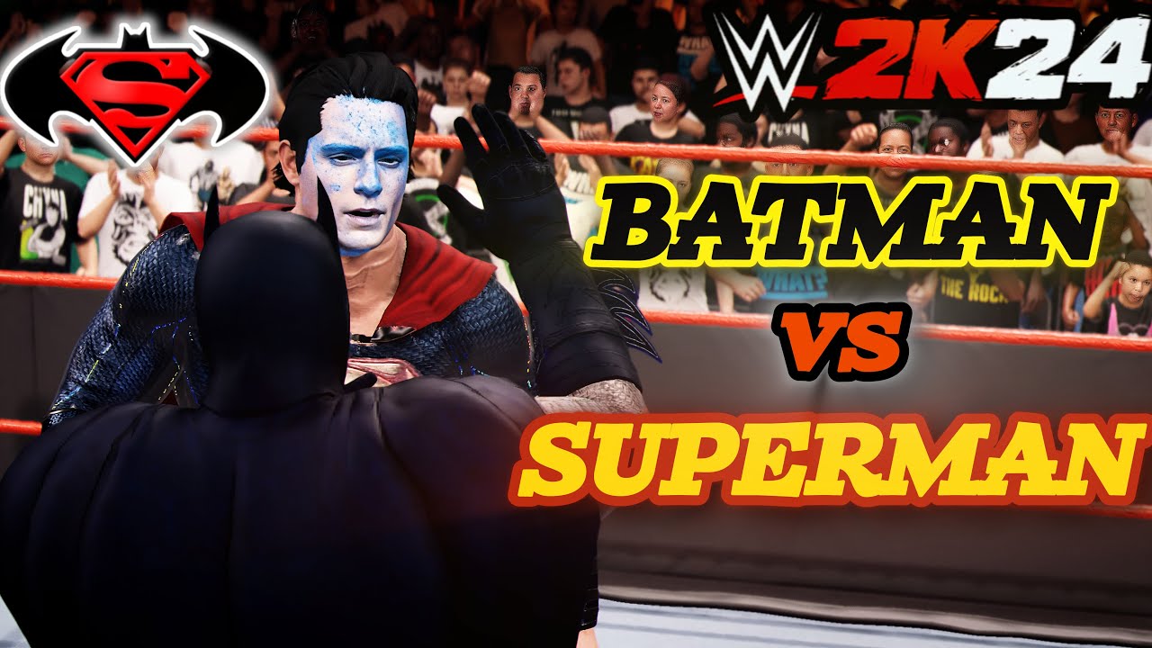 WWE 2K24 - Batman vs Superman | 2-out-of-3 Falls Match At RAW!