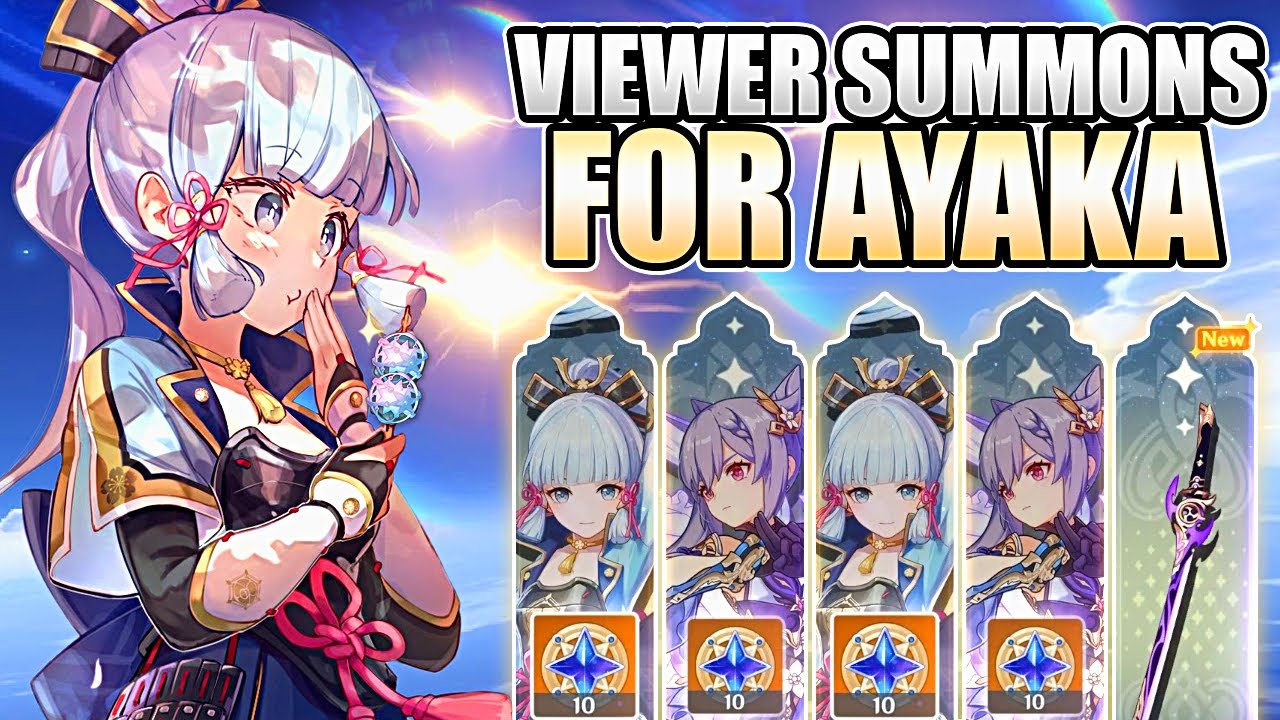 MASSIVE COMMUNITY SUMMONS! My VIEWERS go CRAZY for AYAKA & MISTSPLITTER | Genshin Impact