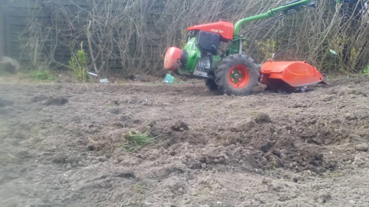 Einachser Agria 3200 / 3400 im Einsatz (Zeitraffer + HD)