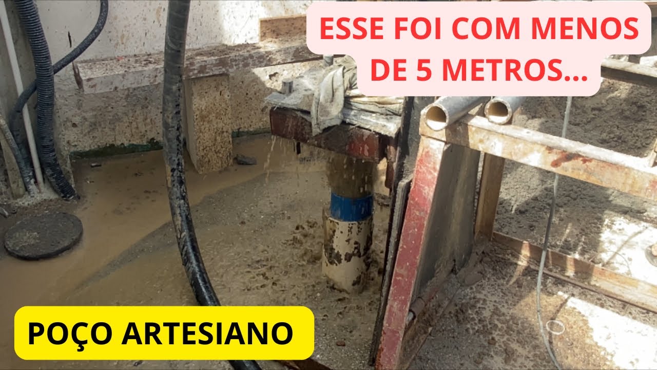 PEGUEI UM LENÇOL FREÁTICO RASO…