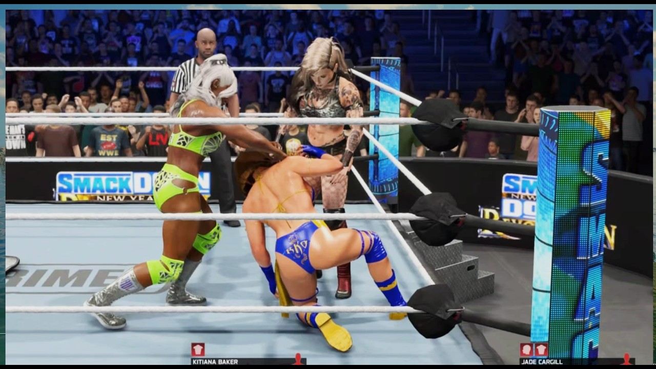 Womens wrestling Triple Threat Match