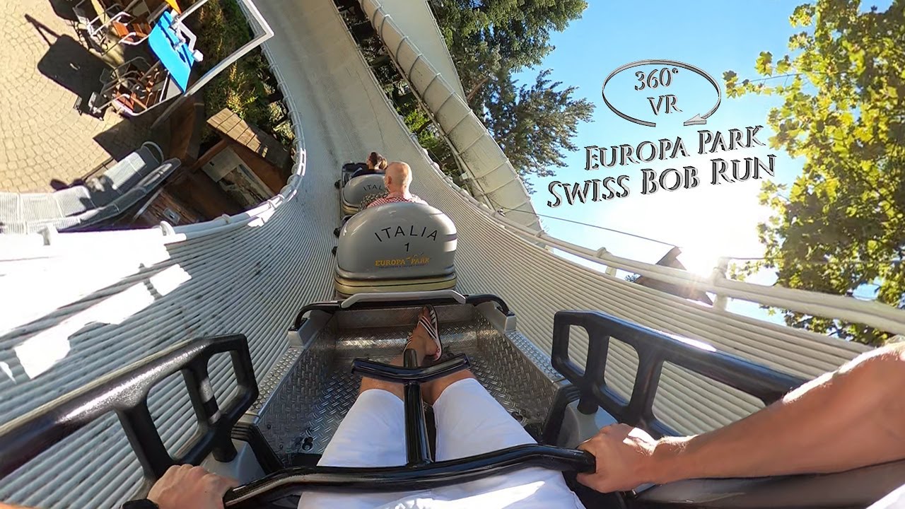 Europa Park Schweizer Bobbahn 360° VR POV Onride